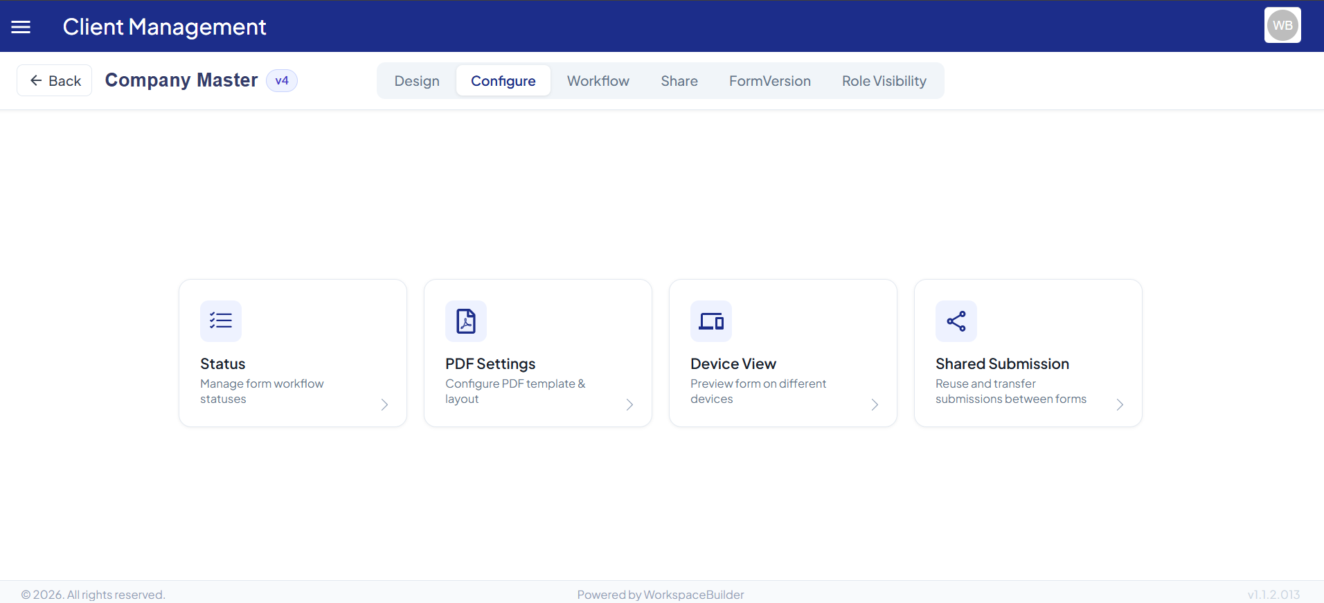 configure